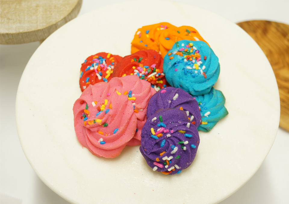 A nice view of the top of Sugar's Italian Cookies.