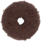 Chocolate Glazed w/ Sprinkles Planted Donut